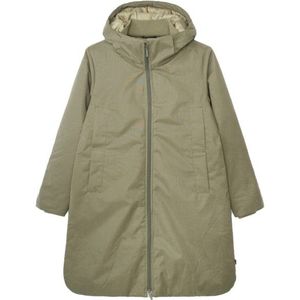 Selfhood - Womens Hooded Coat - Lange Jas - Olijfgroen - Waterdicht