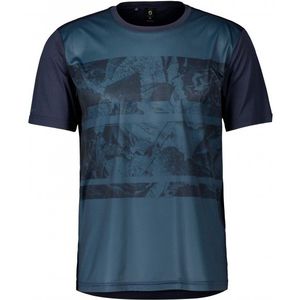 Scott Trail Flow S/S Fietsshirt (Heren |blauw)