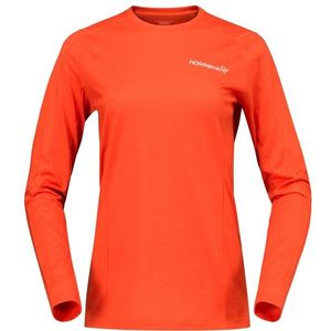 Norrona Womens Falketind EqualiserUll Long Sleeve Merinoshirt (Dames |paprika)