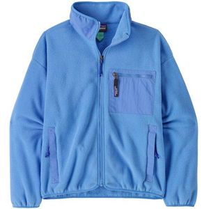 Patagonia - W's Synch Jkt - Fleecevest - Blauw - Hoge Kraag, Nauwsluitende Manchetten, 2 Ritszakken