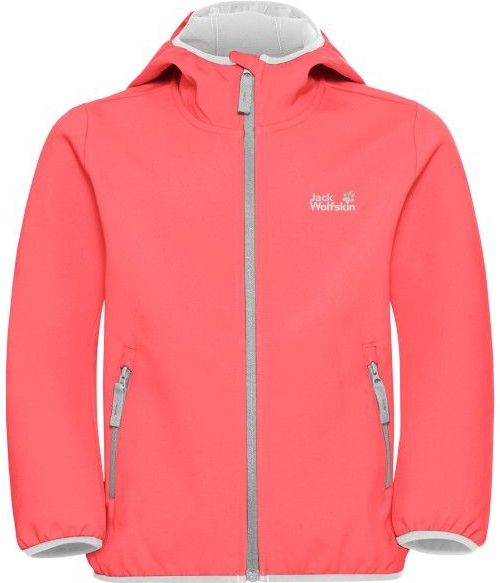 Jack Wolfskin - Fourwinds Jacket - Softshelljack - Sunset Coral - Kinderen
