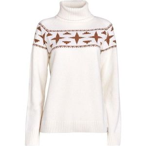 8848 Altitude Womens Sage Wool Rollneck Sweat Merinotrui (Dames |wit)