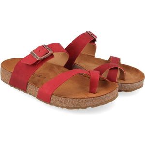 Haflinger Womens Juno Sandalen (Dames |bruin/rood)