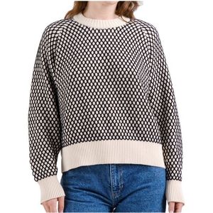 DEDICATED Womens Sweater Husie Bubble Knit Trui (Dames |grijs)