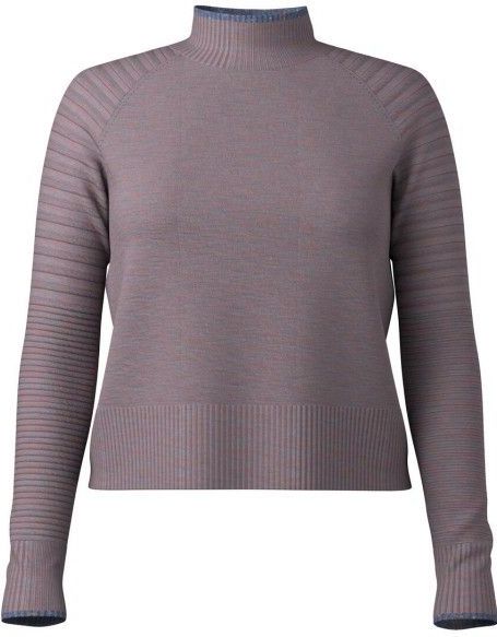 Smartwool - Edgewood Mock Neck - Merinotrui - Grijs