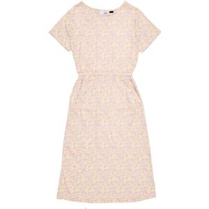 Mazine Womens Printed Midi Dress Jurk (Dames |beige/roze)