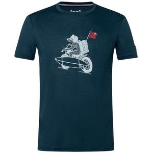 supernatural Naked Bear Tee Merinoshirt (Heren |blauw)