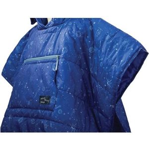 Therm-a-Rest Honcho Poncho - Blauw - 100% Polyester - Isolerend - Capuchon
