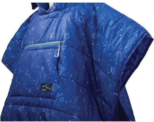 Therm-a-Rest Honcho Poncho - Blauw - 100% Polyester - Isolerend - Capuchon