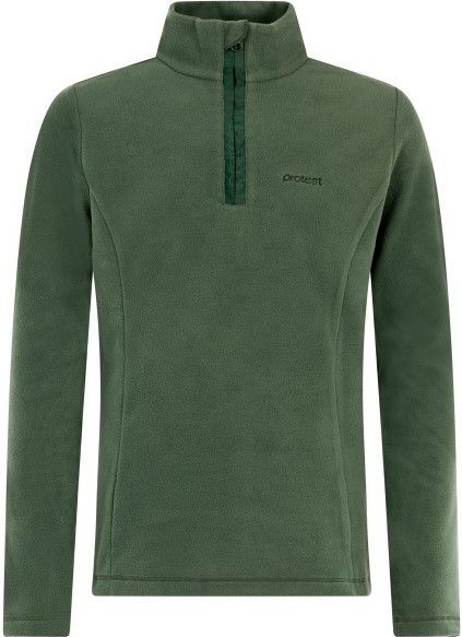 Protest Kids Remutey 1/4 Zip Active Top Fleecetrui (Kinderen |olijfgroen)