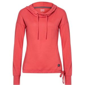 super.natural - Womens Funnel Hoodie - Rood - Hoodie