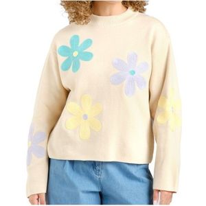 DEDICATED Womens Sweater Limhamn Trui (Dames |wit)