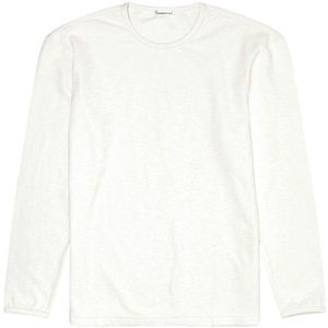 KnowledgeCotton Apparel Long Sleeved Structured Slub Sweat Trui (Heren |wit)