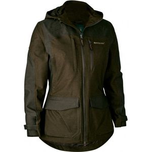 Deerhunter Womens Chasse Jacket Regenjas (Dames |olijfgroen/zwart |waterdicht)