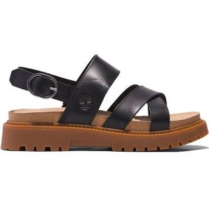 Timberland Womens Clairemont Way Cross-Strap Sandal Sandalen (Dames |bruin)