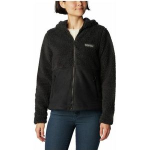 Columbia Womens Winter Pass Sherpa Hooded Full Zip Fleecevest (Dames |zwart)
