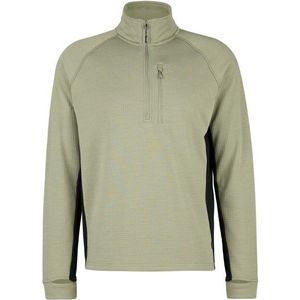 Stoic MerinoWaffleFleece320 NorrdalSt Half Zip Merinotrui (Heren |olijfgroen)