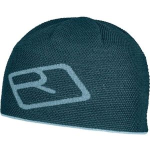 Ortovox Merino Logo Knit Beanie Muts (blauw)