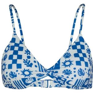 Volcom Womens Island Dream Crop Bikinitop (Dames |blauw)