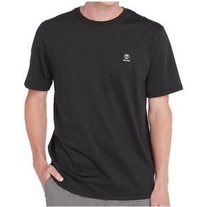 Timberland Short Sleeve Woven Badge Tee T-shirt (Heren |zwart)