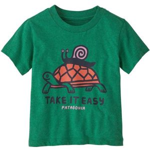 Patagonia Baby Graphic Organic T-shirt (Kinderen |groen)