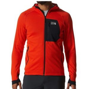 Mountain Hardwear Polartec Power Grid Full Zip Fleecevest (Heren |rood)