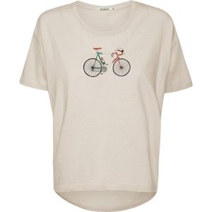 GreenBomb Womens Bike Italy Feel T-Shirt T-shirt (Dames |beige)
