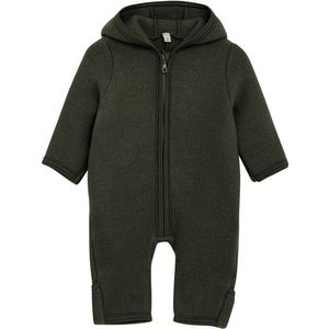 Huttelihut Kids Pram Suit Wool Fleece Overall (Kinderen |olijfgroen)