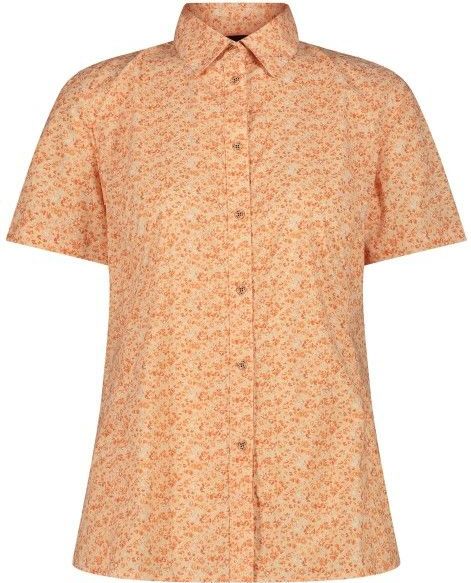 CMP - Blouse - Beige - Korte Mouwen - Met Patroon