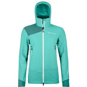 Ortovox Womens Pala Hooded Jacket Softshelljack (Dames |turkoois)