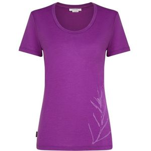 Icebreaker Womens Merino150 TechLite S/S Scoop Tee Panax Merinoshirt (Dames |purper)