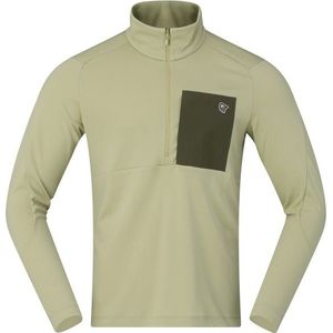 Norrona Femund Warm1 Half-Zip Fleecetrui (Heren |olijfgroen/beige)