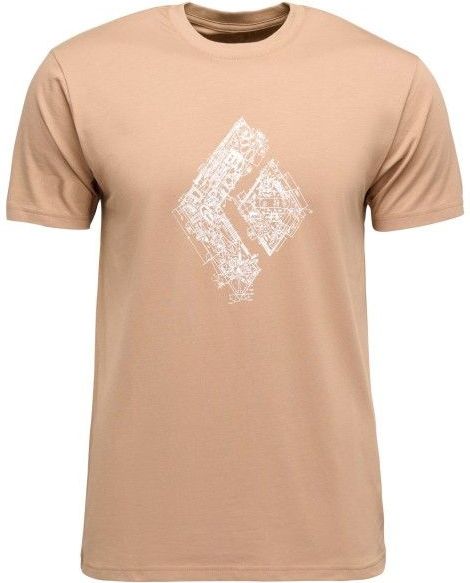 Black Diamond - Engineered Diamond SS Tee - T-shirt - Beige - Biologisch Katoen