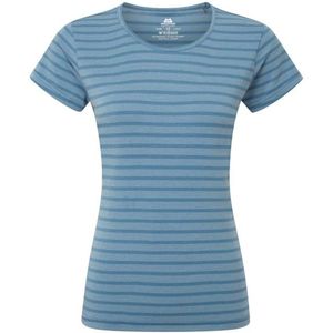 Mountain Equipment Womens Groundup Stripe Tee Sportshirt (Dames |blauw)