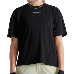 PEPPERMINT Womens Peak Short Sleeve Jersey Fietsshirt (Dames |zwart)