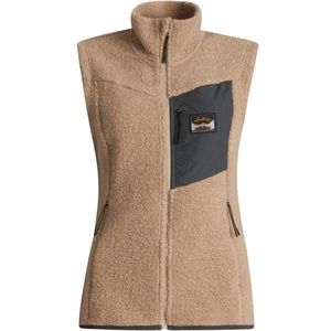 Lundhags Womens Flok Wool Pile Vest Wollen bodywarmer (Dames |beige)