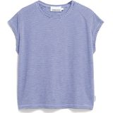 ARMEDANGELS - ONELIAA - Shirt - Blauw/Wit - Gestreept - Kwartmouw