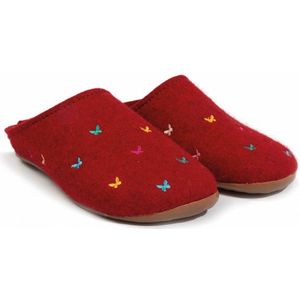 Haflinger - Womens Everest Farfalline - Pantoffels - Rood