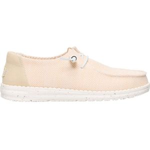 HeyDude Womens Wendy Stretch Sox Sneakers (Dames |wit/beige)