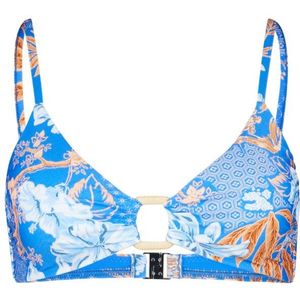Seafolly Womens Eden Ring Front Bralette Bikinitop (Dames |blauw)