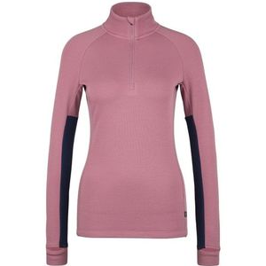Stoic Womens MerinoSoft245 TuleboSt Half Zip Merinoshirt (Dames |roze)