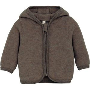 Huttelihut - Baby's Jacket Bear Ears - Merinovest - Bruin