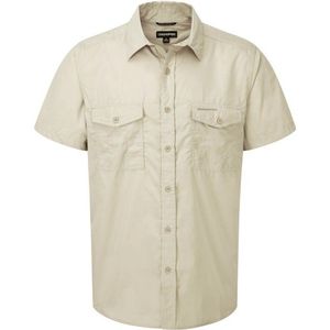 Craghoppers Kiwi Kurzarm Hemd Overhemd (Heren |beige)