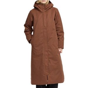 Selfhood Womens Long Hooded Parka Lange jas (Dames |bruin)