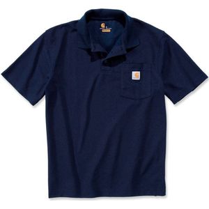 Carhartt Work Pocket Polo S/S Poloshirt (Heren |blauw)