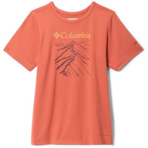 Columbia Kids Tech Trail S/S Graphic Shirt Sportshirt (Kinderen |rood)