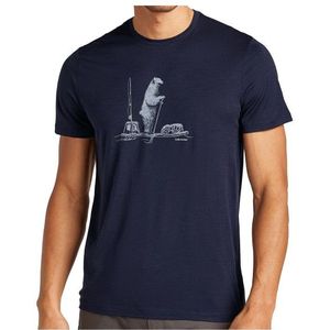 Icebreaker Merino 150 Tech Lite S/S Tee Polar Paddle Merinoshirt (Heren |blauw)