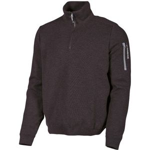 Ivanhoe of Sweden Hadar Half Zip Wollen trui (Heren |grijs)