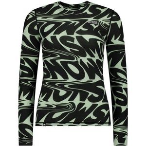 Mons Royale Womens Cascade Merino Base Layer L/S Merino-ondergoed (Dames |zwart)