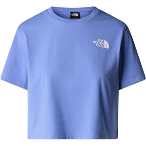 The North Face Womens Cropped Simple Dome Tee T-shirt (Dames |blauw)